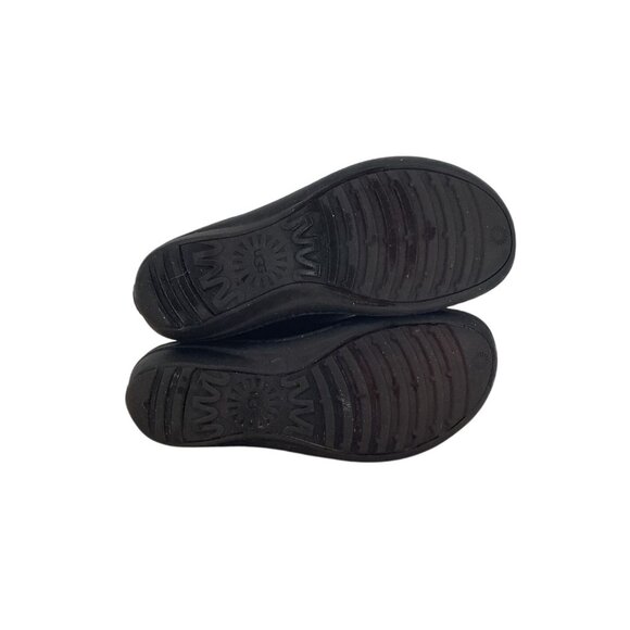 UGG Women’s ROSEN Black Leather Tall Riding Boots Zip Up Shearling- 7M - Picture 5 of 9